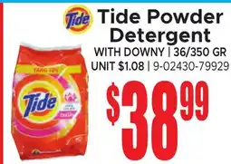 Jetro Tide Powder Detergent offer