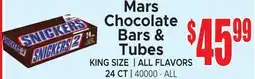 Jetro Mars Chocolate Bars & Tubes offer
