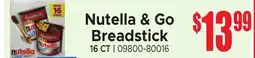 Jetro Nutella & Go Breadstick offer
