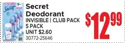 Jetro Secret Deodorant offer