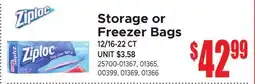 Jetro Storage or Freezer Bags offer