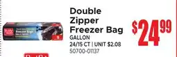 Jetro Double Zipper Freezer Bag offer