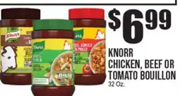 Extra Supermarket KNORR CHICKEN, BEEF OR TOMATO BOUILLON offer