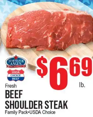 Extra Supermarket FRESH BEEF SHOULDER STEAK offer