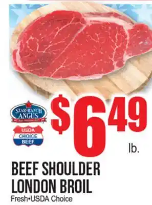 Extra Supermarket BEEF SHOULDER LONDON BROIL offer