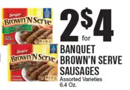 Extra Supermarket BANQUET BROWN'N SERVE SAUSAGES offer