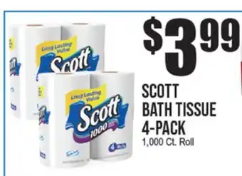 Extra Supermarket SCOTT BATH TISSUE offer