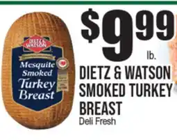 Extra Supermarket DIETZ & WATSON SMOKED TURKEY BREAST offer