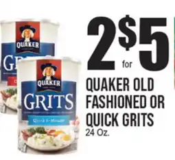 Extra Supermarket QUAKER OLD FASHIONED OR QUICK GRITS offer