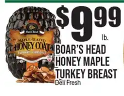 Extra Supermarket BOAR'S HEAD HONEY MAPLE TURKEY BREAST offer