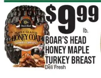 Extra Supermarket BOAR'S HEAD HONEY MAPLE TURKEY BREAST offer