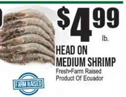 Extra Supermarket HEAD ON MEDIUM SHRIMP offer