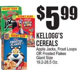 Extra Supermarket KELLOGG'S CEREALS offer
