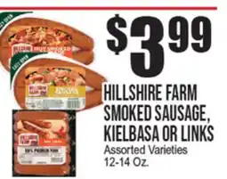 Extra Supermarket HILLSHIRE FARM SMOKED SAUSAGE, KIELBASA OR LINKS offer