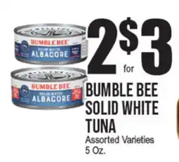Extra Supermarket BUMBLE BEE SOLID WHITE TUNA offer