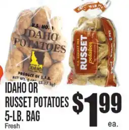Extra Supermarket IDAHO OR RUSSET POTATOES offer