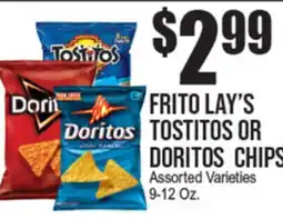 Extra Supermarket FRITO LAY'S TOSTITOS OR DORITOS CHIPS offer