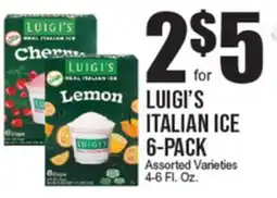 Extra Supermarket LUIGI'S ITALIAN ICE offer