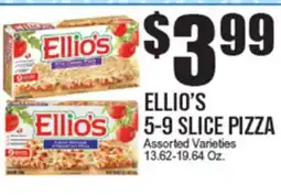Extra Supermarket ELLIO'S 5-9 SLICE PIZZA offer