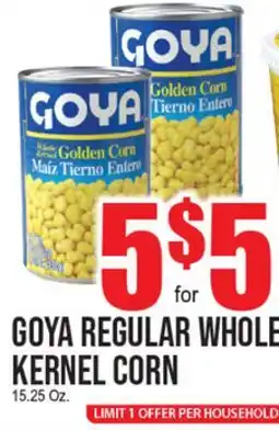 Extra Supermarket GOYA REGULAR WHOLE KERNAL CORN offer