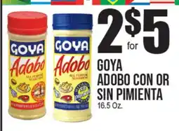 Extra Supermarket GOYA ADOBO CON OR SIN PIMIENTA offer