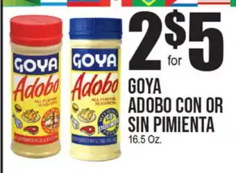 Extra Supermarket GOYA ADOBO CON OR SIN PIMIENTA offer