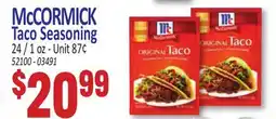 Jetro McCORMICK Taco Seasoning offer