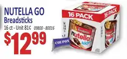 Jetro NUTELLA GO Breadsticks offer