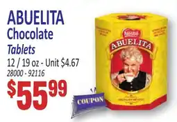 Jetro ABUELITA Chocolate Tablets offer