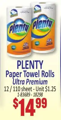 Jetro PLENTY Paper Towel Rolls Ultra Premium offer