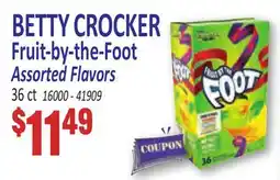 Jetro BETTY CROCKER Fruit-by-the-Foot Assorted Flavors offer