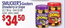 Jetro SMUCKER'S Goobers Strawberry or Grape offer