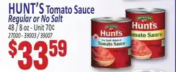 Jetro HUNT'S Tomato Sauce offer