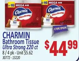 Jetro CHARMIN Bathroom Tissue Ultra Strong 220 ct offer