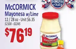 Jetro McCORMICK Mayonesa w/Lime offer