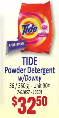 Jetro TIDE Powder Detergent w/Downy offer