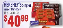 Jetro HERSHEY'S Singles offer