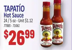 Jetro TAPATÍO Hot Sauce offer
