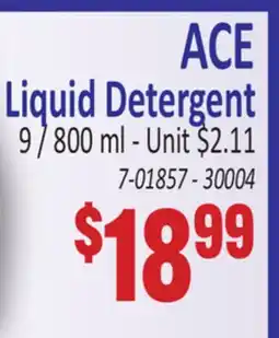 Jetro ACE Liquid Detergent offer