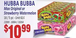 Jetro HUBBA BUBBA Max Original or Strawberry Watermelon offer