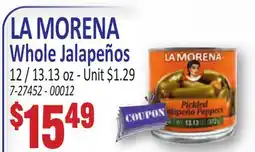 Jetro LA MORENA Whole Jalapeños offer
