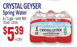 Jetro CRYSTAL GEYSER Spring Water offer