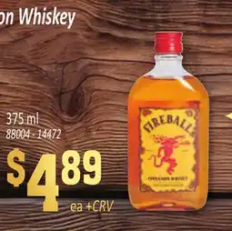 Jetro Fireball Whiskey offer