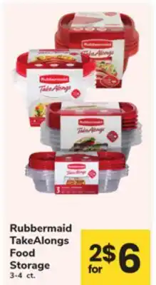 ACME Rubbermaid TakeAlongs Food Storage offer