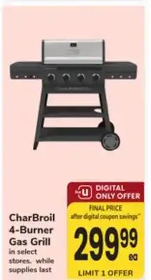 ACME CharBroil 4-Burner Gas Grill offer