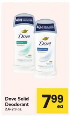 ACME Dove Solid Deodorant offer