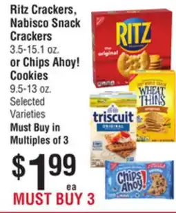 Smart & Final Ritz Crackers, Nabisco Snack Crackers 3.5-15.1 oz., or Chips Ahoy! Cookies 9.5-13 oz offer