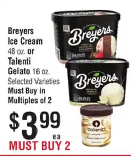 Smart & Final Breyers Ice Cream or Talenti Gelato offer