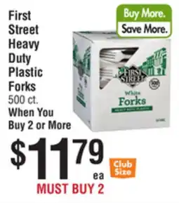 Smart & Final First Street Heavy Duty Plastic Forks offer