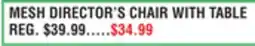 Dunham's Sports MESH DIRECTOR'S CHAIR WITH TABLE offer
